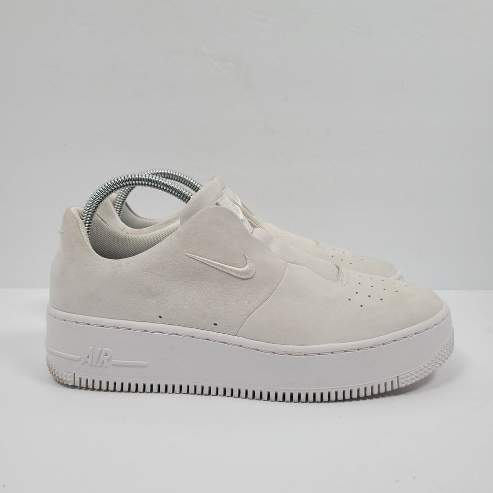Nike AF1 Sage XX Women's Off White Light Silver Sneakers AO1215-100 US Size 9.5